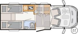 2-Wohnmobil Dethleffs Just Go T 6815 EB