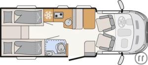 2-Wohnmobil Dethleffs Just Go T 6815 EB-