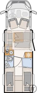 2-Wohnmobil Dethleffs Trend T 7057 EB