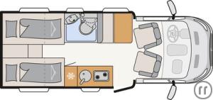 2-Wohnmobil Dethleffs Just Go T 6615 EB
