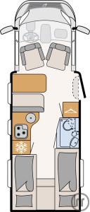 2-Reisemobil Dethleffs Trend T 6817 EB-