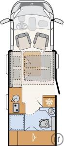 2-Reisemobil Dethleffs Just Camp T 6762-