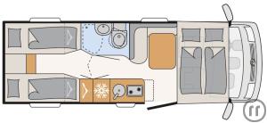 2-Reisemobil Dethleffs Globebus I 6