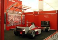 Formel 1 Rennsimulator rot/weiss