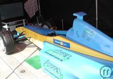 Formel 1 Rennsimulator blau/gelb