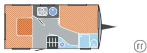 2-Reisemobil  Campeo TD 690 / 2P