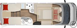 4-Reisemobil Carado CV 600 PRO o. Aufstd.