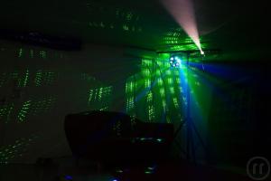 2-Partylicht Set 3: Discokugelset, Discoeffekt, Nebelmaschine, Laser, Scheinwerfer ab Lager ZH &...