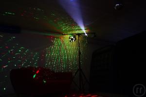 3-Partylicht Set 3: Discokugelset, Discoeffekt, Nebelmaschine, Laser, Scheinwerfer ab Lager ZH &...