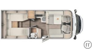 2-Reisemobil  T 448 EB mit Hubbett