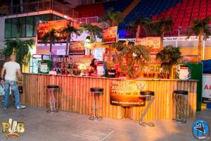 4-Tropical Beach Bar mit echten Bambus mit oder ohne Dach