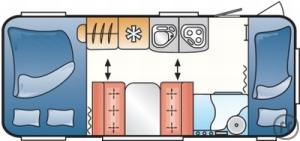 2-Wohnwagen LMC Cello 510 K