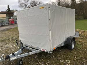 Fahrzeugtransportanhänger / Sachentransportanhänger Humbaur 1800 KG GGew., absenkbar