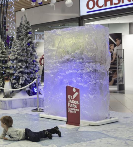 1-XXL Frozen Eiswand inkl. LED Beleuchtung und Handy Halterung